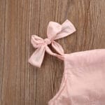 Baby Girls Flower Lace Dress Bodysuit Ruffles Pink Sleeveless Jumpsuit Outfit Set Summer Clothes - Image 5