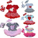 Baby Girls Romper Dresses Cute Love Heart Princess Baby Dress Valentines Girl Christening Gowns Party Baby Clothing Set - Image 2