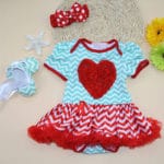 Baby Girls Romper Dresses Cute Love Heart Princess Baby Dress Valentines Girl Christening Gowns Party Baby Clothing Set - Image 4