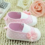 Baby Girls Shoes Cute Infant Toddler Flower Decoration Polka Dot Crib First Walkers Soft Sole Kid Girls Baby Shoes - Image 4
