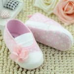 Baby Girls Shoes Cute Infant Toddler Flower Decoration Polka Dot Crib First Walkers Soft Sole Kid Girls Baby Shoes - Image 6
