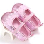 Baby Girls Shoes Sweet Bling Bling Sequins Wedding Party Shoes Sweet Lace Princess Kids Bebe Infant Crib Mary Jane Prewalkers - Image 2