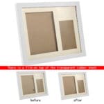 Baby Handprint Footprint Frame Package Mold Kit Baby Gift Keepsakes White Wooden Frame Hot - Image 2