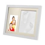 Baby Handprint Footprint Frame Package Mold Kit Baby Gift Keepsakes White Wooden Frame Hot - Image 4