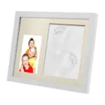Baby Handprint Footprint Frame Package Mold Kit Baby Gift Keepsakes White Wooden Frame Hot - Image 4