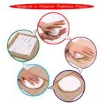 Baby Handprint Footprint Frame Package Mold Kit Baby Gift Keepsakes White Wooden Frame Hot - Image 5