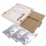 Baby Handprint Footprint Frame Package Mold Kit Baby Gift Keepsakes White Wooden Frame Hot - Image 6