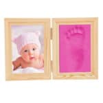Baby Handprint Footprint Wooden Frame Mold Baby Gift Keepsakes Package High Quality Freeshipping