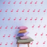 Baby Nursery Cartoon Flamingo Wall sticker Wall decals  tropical  bird Cut Vinyl Kids Room Easy Wall Art Decals Home Decor
