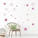 Baby Nursery Stars Wall Sticker Star Wall Decal Children Room Kids Room Wall Art Cut Vinyl Decor - Image 2