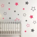 Baby Nursery Stars Wall Sticker Star Wall Decal Children Room Wall Sticker Kids Room Easy Wall Art Cut Vinyl N22 - Image 2