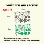 Baby Nursery Stars Wall Sticker Star Wall Decal Children Room Wall Sticker Kids Room Easy Wall Art Cut Vinyl N22 - Image 4