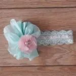 Baby Photography Props  Blue Ball Gown with Adjustable Headband Suitable Newborn Handmade Baby Tutu Skirt Headband - Image 5