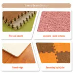 Baby Playing Puzzle Mats Suede Foam Floor Mat baby Crawling Pad Split Joint Play Mat 30*30cm for Child,kid Living Room,bedroom - Image 5