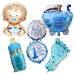 Baby Shower Air Balloons 1th Birthday Party Decoration Foil Balloons Baby Girl & Boy Happy Birthday Helium balls globos 6pcs/lot - Image 3
