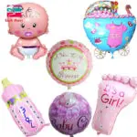 Baby Shower Air Balloons 1th Birthday Party Decoration Foil Balloons Baby Girl & Boy Happy Birthday Helium balls globos 6pcs/lot - Image 4