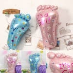 Baby Shower Foot Aluminum Foil Balloons 79x46cm Its a Boy/Girl Lovely Feet Balloon Birthday Party Baby Shower Wedding Decoration