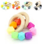 Baby Teether Pacifier Clip Tropical Infant Teether Bright Toy Baby Toys Teething Toys Wooden Teethers Teething Rings Natural Toy