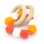 Baby Teether Pacifier Clip Tropical Infant Teether Bright Toy Baby Toys Teething Toys Wooden Teethers Teething Rings Natural Toy - Image 3