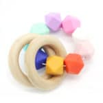 Baby Teether Pacifier Clip Tropical Infant Teether Bright Toy Baby Toys Teething Toys Wooden Teethers Teething Rings Natural Toy - Image 4