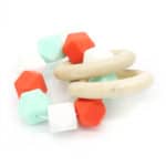 Baby Teether Pacifier Clip Tropical Infant Teether Bright Toy Baby Toys Teething Toys Wooden Teethers Teething Rings Natural Toy - Image 5