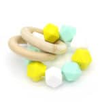 Baby Teether Pacifier Clip Tropical Infant Teether Bright Toy Baby Toys Teething Toys Wooden Teethers Teething Rings Natural Toy - Image 6