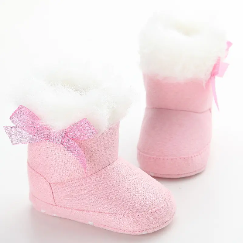 Baby Winter Booties Children Infant Baby Shoes Kids Crib Babe Bow Knot High Top First Walker Newborn Soft Warm Boots Girls Booty - Image 5