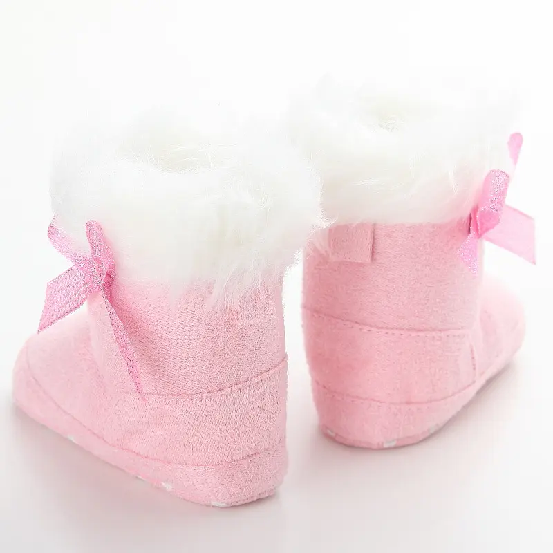 Baby Winter Booties Children Infant Baby Shoes Kids Crib Babe Bow Knot High Top First Walker Newborn Soft Warm Boots Girls Booty - Image 6
