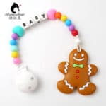 Baby silicone teether ginger cookies teething pineapple chewable cloud toy BPA Free - Image 3