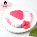 Baby silicone teether ginger cookies teething pineapple chewable cloud toy BPA Free - Image 5
