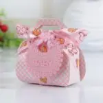 Bear Shape DIY Paper Gift Box Christening Baby Shower Party Favor Boxes Paper Candy Box with Bib Tags & Ribbons12pcs - Image 6