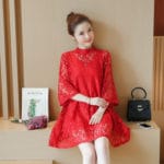 Beautiful Casual Summer Spring Maternity Dress for Pregnant Women Pregnancy Clothes with Lace Material for two sets
