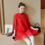 Beautiful Casual Summer Spring Maternity Dress for Pregnant Women Pregnancy Clothes with Lace Material for two sets - Image 3