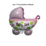 Big size 4pcs/lot Baby shower balloons "Its a girl" foil balloon baby pink balls helium ballons globos party supplies - Image 3