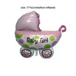 Big size 4pcs/lot Baby shower balloons "Its a girl" foil balloon baby pink balls helium ballons globos party supplies - Image 3