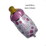Big size 4pcs/lot Baby shower balloons "Its a girl" foil balloon baby pink balls helium ballons globos party supplies - Image 4