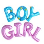 Boy girl connection Letter foil balloons children party decoration birthday party balloons inflatable air Balloon baby shower
