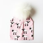 Brand Hat Faux Fur Ball Winter Baby Girl Cap Autumn Winter Hat For Boys Printing Children's Hats Caps - Image 3