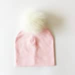 Brand Hat Faux Fur Ball Winter Baby Girl Cap Autumn Winter Hat For Boys Printing Children's Hats Caps - Image 5