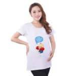 Brand Maternity T Shirts Casual Pregnancy Maternity Clothes Baby Peeking Out Funny Maternity Shirts  For Pregnant Woman Tees - Image 3