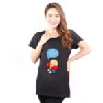 Brand Maternity T Shirts Casual Pregnancy Maternity Clothes Baby Peeking Out Funny Maternity Shirts  For Pregnant Woman Tees - Image 4