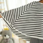 Breathable Baby Breastfeeding Cover Mother Nursing Covers Pregnant Women's Clothing Plus Size Outdoor Striped Feeding Clothes - Image 6