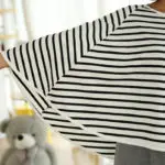 Breathable Baby Breastfeeding Cover Mother Nursing Covers Pregnant Women's Clothing Plus Size Outdoor Striped Feeding Clothes - Image 6
