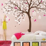 C198 big size Bird Cage Tree Nursery Wall Stickers Removable Vinyl Decal Kids Baby  room Decor wall art poster - Image 2