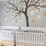 C198 big size Bird Cage Tree Nursery Wall Stickers Removable Vinyl Decal Kids Baby  room Decor wall art poster