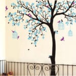 C198 big size Bird Cage Tree Nursery Wall Stickers Removable Vinyl Decal Kids Baby  room Decor wall art poster - Image 4