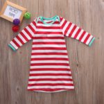 CANIS Brand Cotton High Quality Xmas Newborn Baby Girls Striped Pajamas Sleepwear Sleepsack Night Gown 0-24M - Image 4