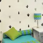 Cactus Wall Decals Woodland Tribal Cactus Wall Stickers for Kids Room Baby Nursery Decor Art Succulent and Cacti Wall Tattoo - Image 3