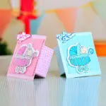 Candy Box Stroller Shape Party Baby Shower Favor Paper Gift Boxes Event & Party Supplies 12pcs