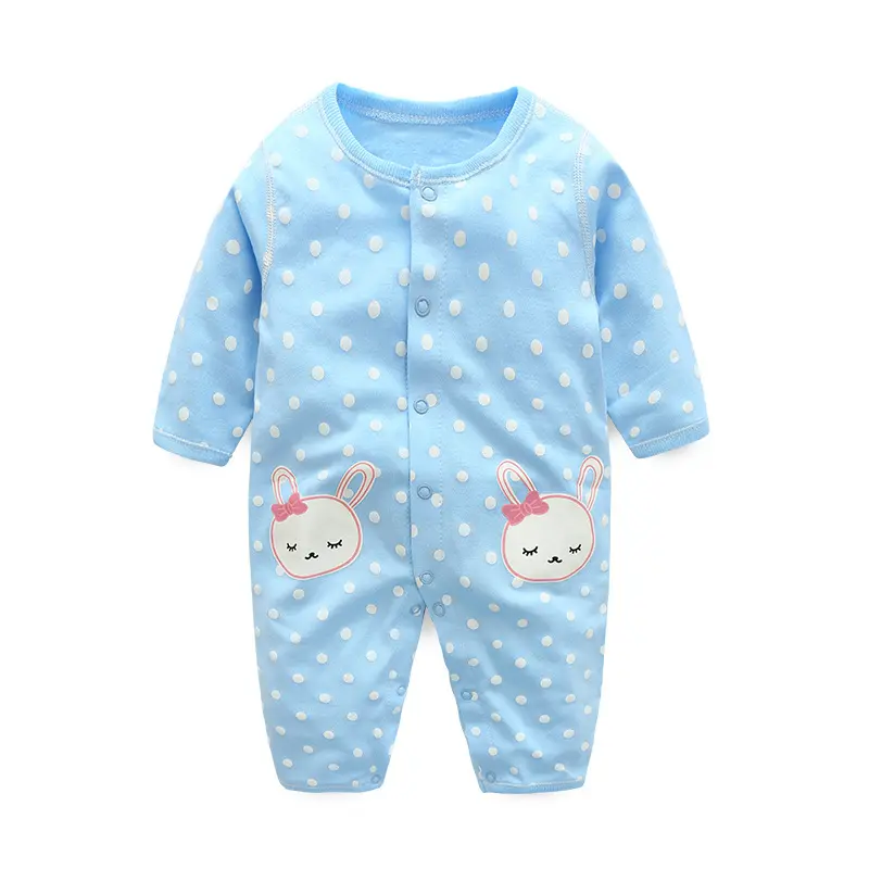 Cartoon Baby Girl Romper 100% Cotton Long-sleeve Dot New Born Baby Clothes Spring Infant Girl Romper Newborn Baby Pajamas - Image 3
